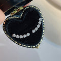 Delicate Zircon Smile Stud Earrings For Women Niche Design Valentine Gift Jewelry view 2