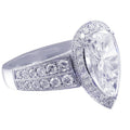 European Large Teardrop Zircon Women's Ring, Elegant Fashion Jewelry For Business Events view 4