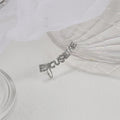 Luxury Silver Needle Asymmetrical Rhinestone Letter Symbol Ear Cuff Stud Single Fashion Earrings view 1