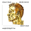 Alloy Enamel Vintage Male Head Brooch Pin For Coats view 5