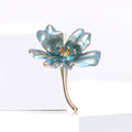 Alloy Enamel Flower Brooch Pin For Women's Clothing Decoration view 4