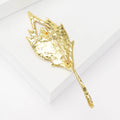 Alloy Rhinestone Peacock Feather Brooch For Suit Lapel Decoration view 3