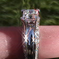 Creative Square Zircon Alloy Wedding Ring For Women, Fashion Finger Jewelry Accessory view 4