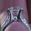 Creative Square Zircon Alloy Wedding Ring For Women, Fashion Finger Jewelry Accessory view 3