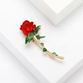 Alloy Rose Flower Brooch Pin For Fashion Apparel And Gifts view 4