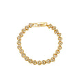 Korean Women Heart Shape Rhinestone Bracelet Real Gold Plated Couple Bracelet Jewelry Gift view 5