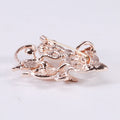 Alloy Cat Eye Stone Fox Brooch And Sweater Chain Pendant view 3