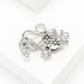 Alloy Rhinestone Shell Cat Brooch Pin For Women's Coat Accessories view 4