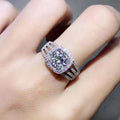 Delicate Full Zircon Micro Pave Women Ring European Fashion Statement Finger Jewelry view 2