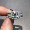 Delicate Full Zircon Micro Pave Women Ring European Fashion Statement Finger Jewelry view 4