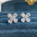 Korean Style Sweet Flower Rhinestone Stud Earrings For Women Trendy Student Ear Jewelry view 6