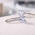 European Fashion Long Zircon Ear Hook Earrings, Micro Pave Dangle Earrings For Women view 4