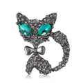 Alloy Rhinestone Cat Brooch Pin For Cardigans And Coats view 5