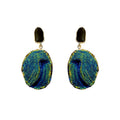 Ethnic Style Irregular Geometric Resin Drop Earrings With Silver Needle Posts view 5