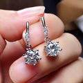 Imitation White Zircon Long Tassel Drop Earrings Gold Plated Fashion Student Ear Jewelry view 2