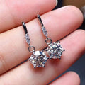Imitation White Zircon Long Tassel Drop Earrings Gold Plated Fashion Student Ear Jewelry view 3