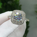Luxury Micro Paved Cubic Zirconia Ring, Simulated Diamond Wedding Band For Women Export Jewelry view 2