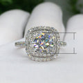 Luxury Micro Paved Cubic Zirconia Ring, Simulated Diamond Wedding Band For Women Export Jewelry view 5