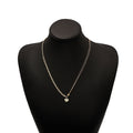 Trendy Niche Chain Spliced Heart Choker Necklace Light Luxury Commuter Collarbone Jewelry view 5