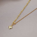 Trendy Niche Chain Spliced Heart Choker Necklace Light Luxury Commuter Collarbone Jewelry view 1