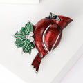 Alloy Enamel Red Bird Brooch Pin For Clothing Accessories view 4