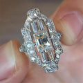 Classic Palace Style Hollow Zircon Ring For Men And Women European American Fashion Jewelry view 2