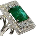 Vintage Emerald Green Zircon Hollow Palace Style Ring For Women Classic Fashion Finger Jewelry view 2