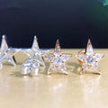 Minimalist Star Stud Earrings For Women Trendy Five Point Star Earrings Niche Fashion Jewelry view 3