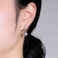 Korean Japanese Geometric Faux Pearl Stud Earrings Simple Spiral Design Fashion Jewelry view 3