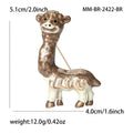 Metal Alloy Cute Alpaca Brooch Pin For Student Apparel Decoration view 4