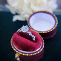 Ultra Sparkle Eight Hearts Eight Arrows Zircon Ring For Women, European Banquet Engagement Finger Ring view 3