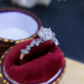 Ultra Sparkle Eight Hearts Eight Arrows Zircon Ring For Women, European Banquet Engagement Finger Ring view 2