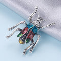 Vintage Alloy Enamel Beetle Brooch Pin Badge For Women's Accessories view 2
