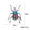 Vintage Alloy Enamel Beetle Brooch Pin Badge For Women's Accessories view 5
