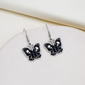 Vintage Halloween Enamel Alloy Cartoon Owl Skull Butterfly Fish Creative Dangle Drop Party Earrings view 4