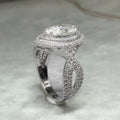Creative Marquise Zircon Ring For Women White Crystal Engagement Fashion Hand Jewelry view 4