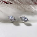 European American Fashion Marquise Zircon Stud Earrings For Women, Summer Versatile Ear Jewelry view 3