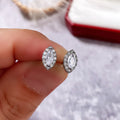 European American Fashion Marquise Zircon Stud Earrings For Women, Summer Versatile Ear Jewelry view 2