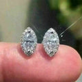 European American Fashion Marquise Zircon Stud Earrings For Women, Summer Versatile Ear Jewelry view 1