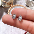 European American Fashion Marquise Zircon Stud Earrings For Women, Summer Versatile Ear Jewelry view 4