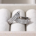 Classic Geometric U Shaped Ear Cuff Earrings For Women, Full Cubic Zirconia Fashion Jewelry view 2