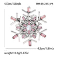 Alloy Snowflake Brooch Pin For Christmas Suits And Scarves view 6