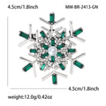 Alloy Snowflake Brooch Pin For Christmas Suits And Scarves view 5