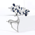 Fashion Alloy Rhinestone Deer Brooch Pin For Women's Clothing view 2