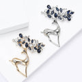 Fashion Alloy Rhinestone Deer Brooch Pin For Women's Clothing view 4