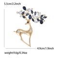 Fashion Alloy Rhinestone Deer Brooch Pin For Women's Clothing view 6