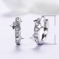 Creative Starry Sky Hoop Earrings For Women, Korean Japanese Style Niche Design Star Ear Cuffs view 5