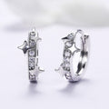 Creative Starry Sky Hoop Earrings For Women, Korean Japanese Style Niche Design Star Ear Cuffs view 2