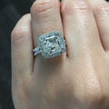 Luxury Exquisite Cubic Zirconia Ring Engagement Dinner Party Finger Jewelry Accessories view 2