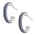 Simple Commuter Double C Zircon Drop Earrings, Vintage Hong Kong Style Fashion Ear Jewelry view 1